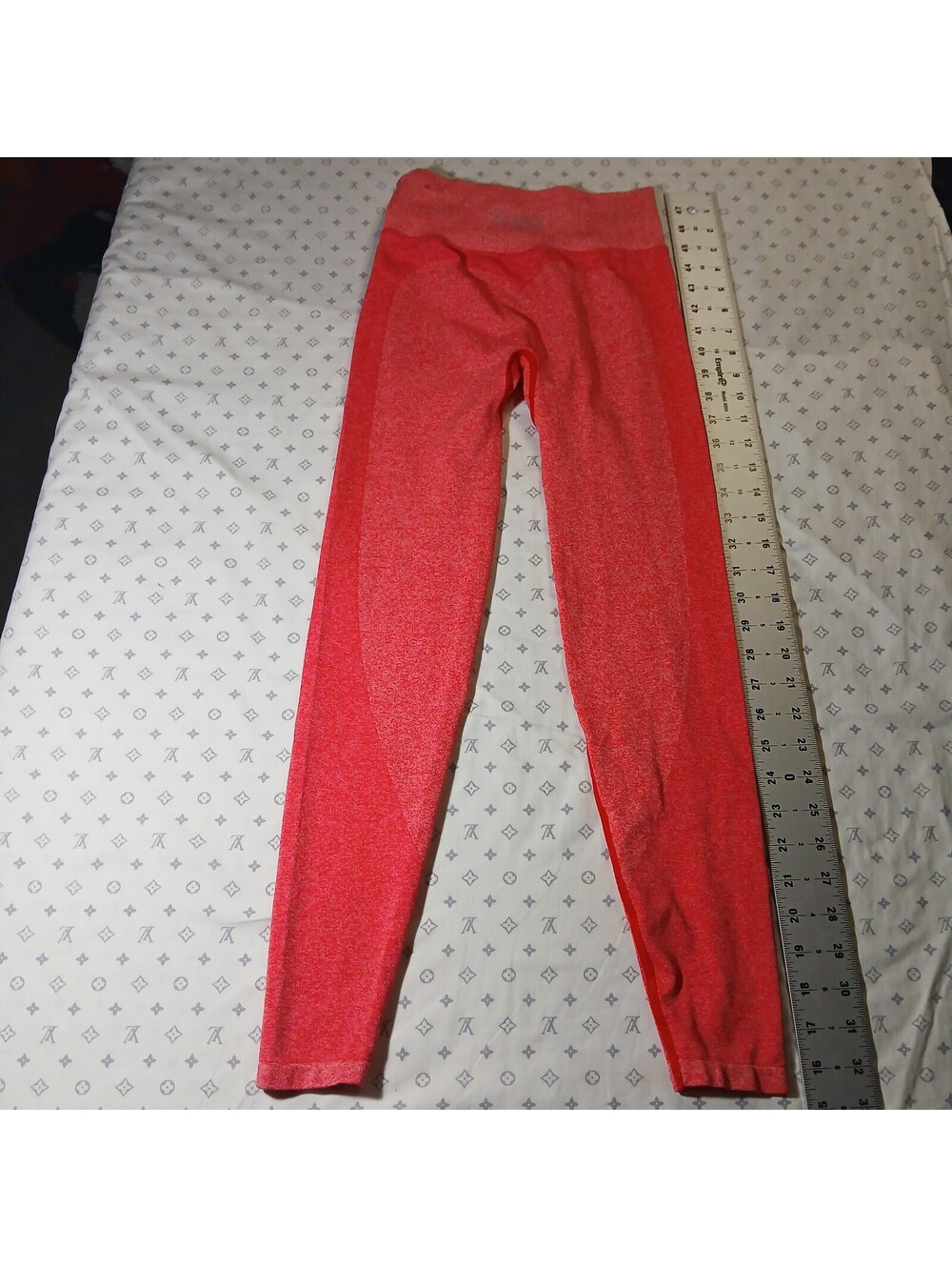 PINK Active Coral Space Dye High Waist Leggings Womens Size XS Yoga